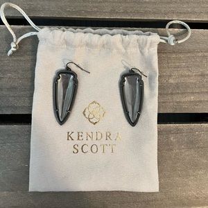 Excellent Used Condition Kendra Scott Sky Drop earrings in Slate Gray